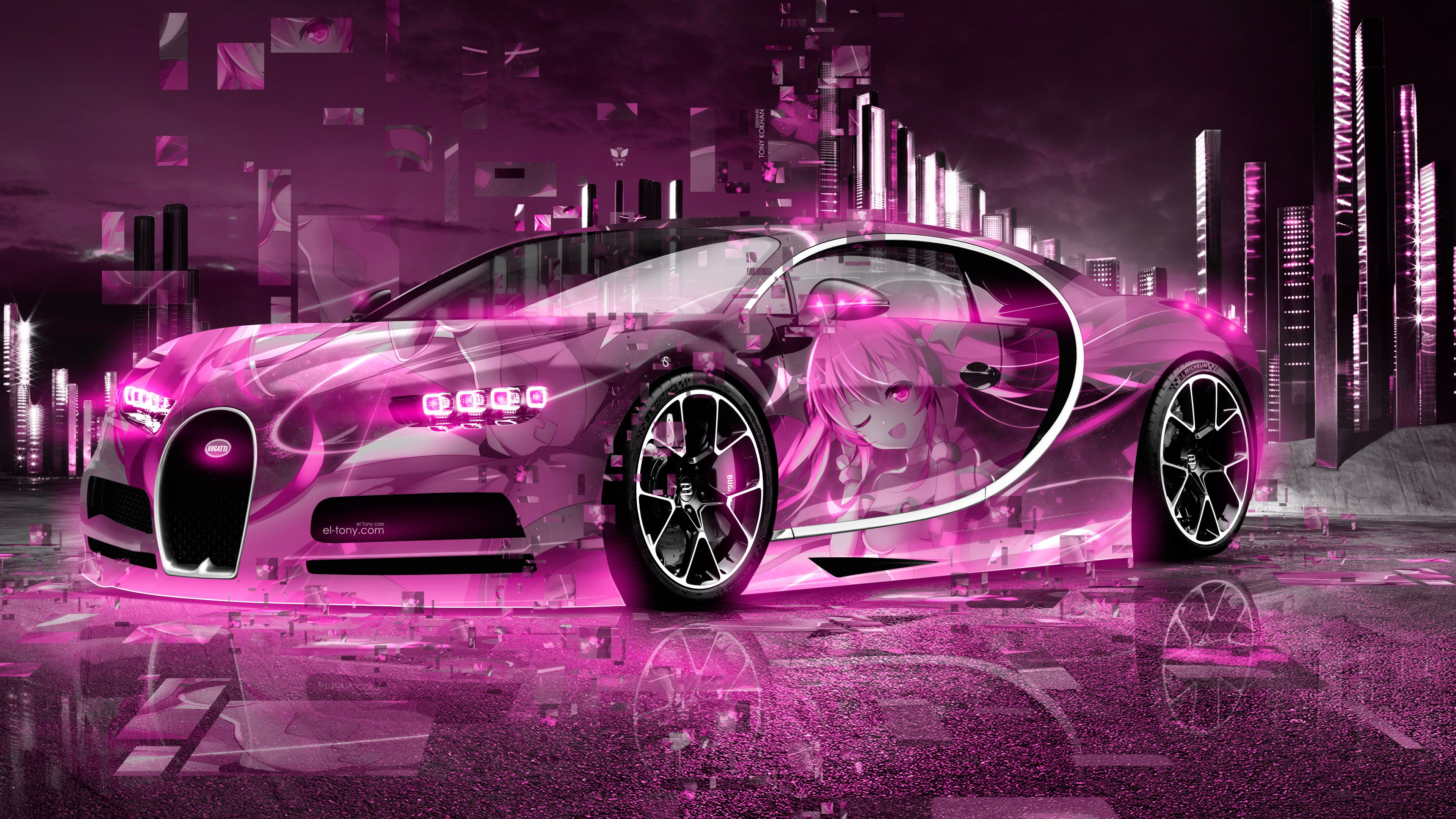 Pink bugatti wallpapers