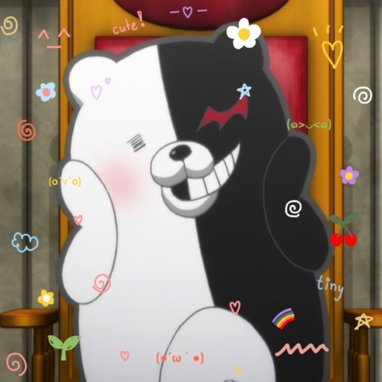monokuma aesthetic wallpapers wallpaper cave on monokuma aesthetic wallpapers