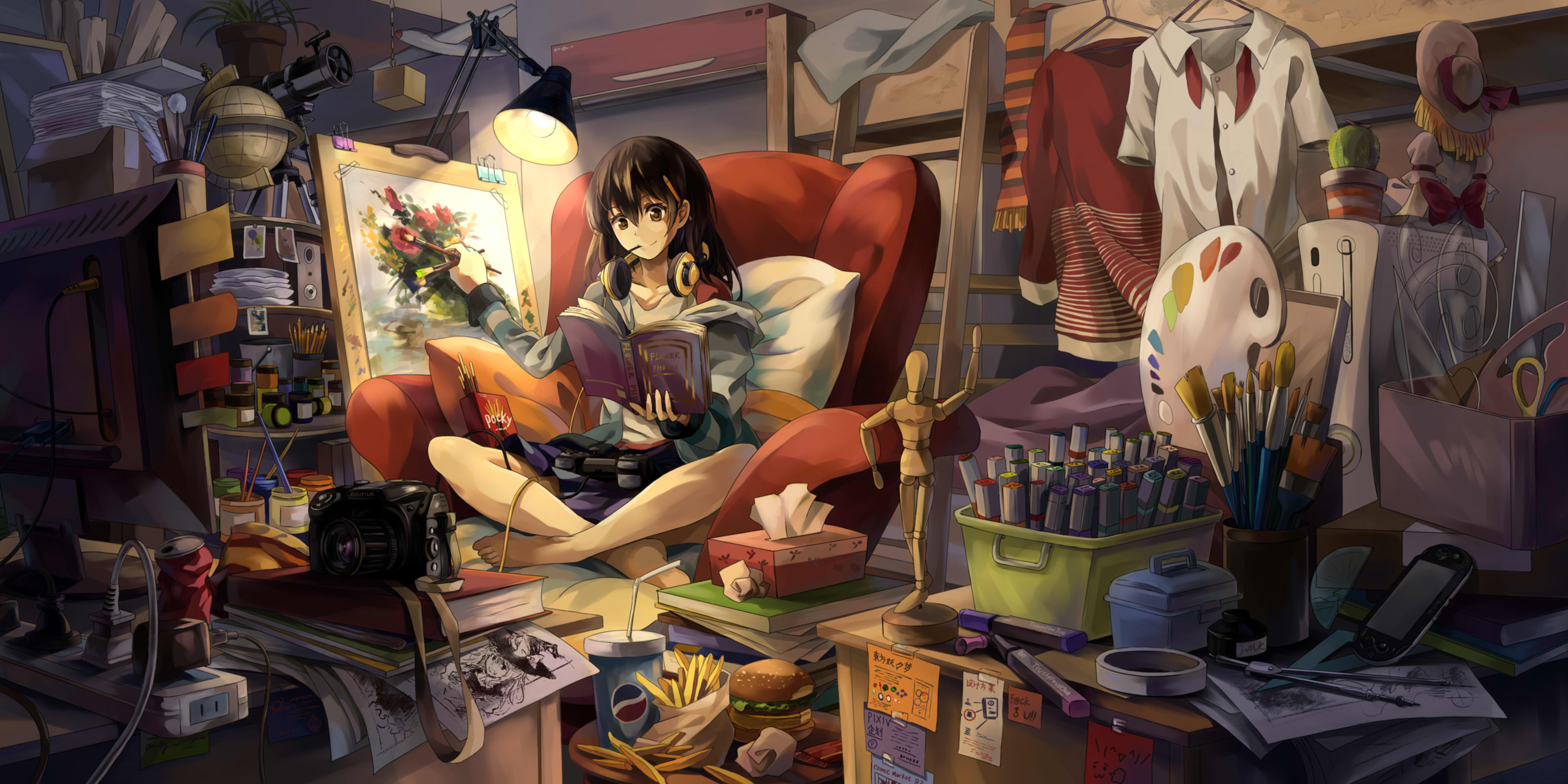 Drawing long messy anime hair. Messy Room Wallpapers Wallpaper Cave
