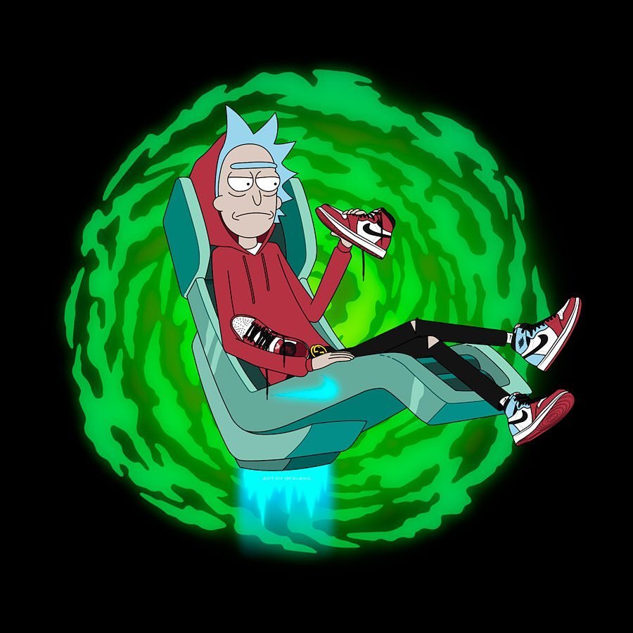 The grinder is all black painted that features dripping paint . Rick And Morty Drip Wallpapers Wallpaper Cave