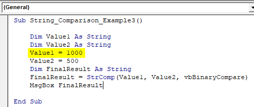VBA String Comparison | How to Compare Two String Values? (16) VBA String Comparison | How to Compare Two String Values? (16)