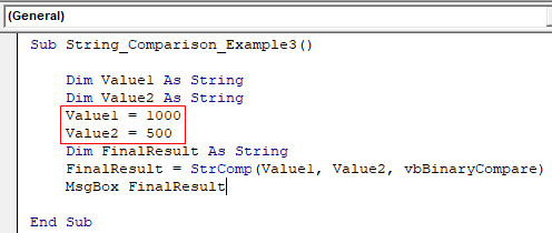 VBA String Comparison | How to Compare Two String Values? (18) VBA String Comparison | How to Compare Two String Values? (18)