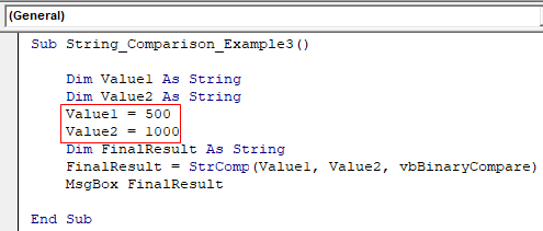 VBA String Comparison | How to Compare Two String Values? (19) VBA String Comparison | How to Compare Two String Values? (19)