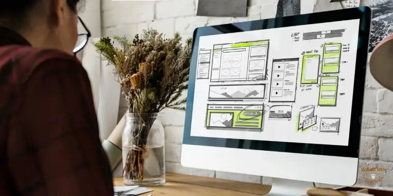 Web Developer designing a website's layout