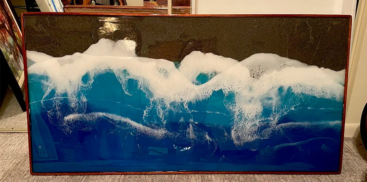 epoxy wave art