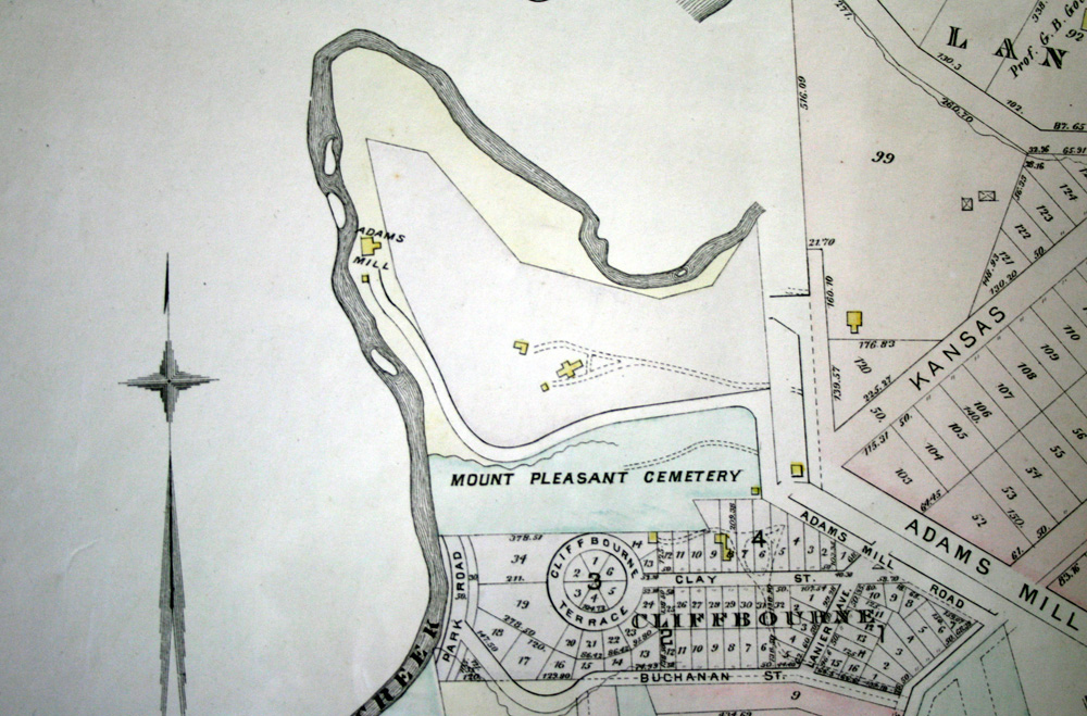 HISTORICAL MAPS The Walter Pierce Park Cemeteries 1887map 
