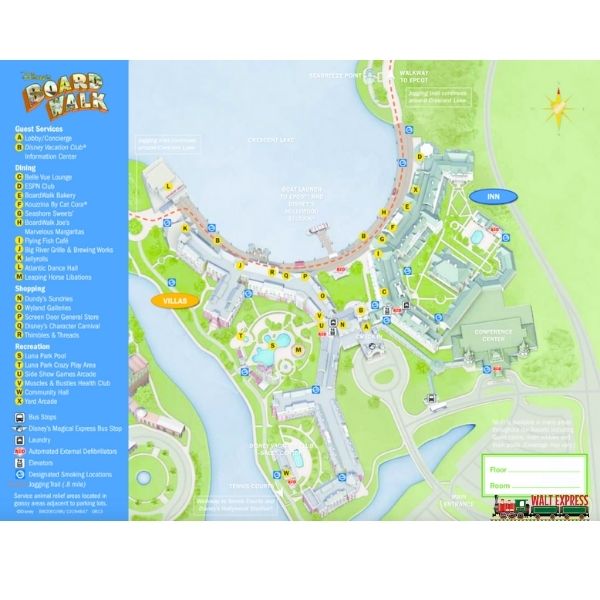 Boardwalk Resort Map Disney Boardwalk Map 
