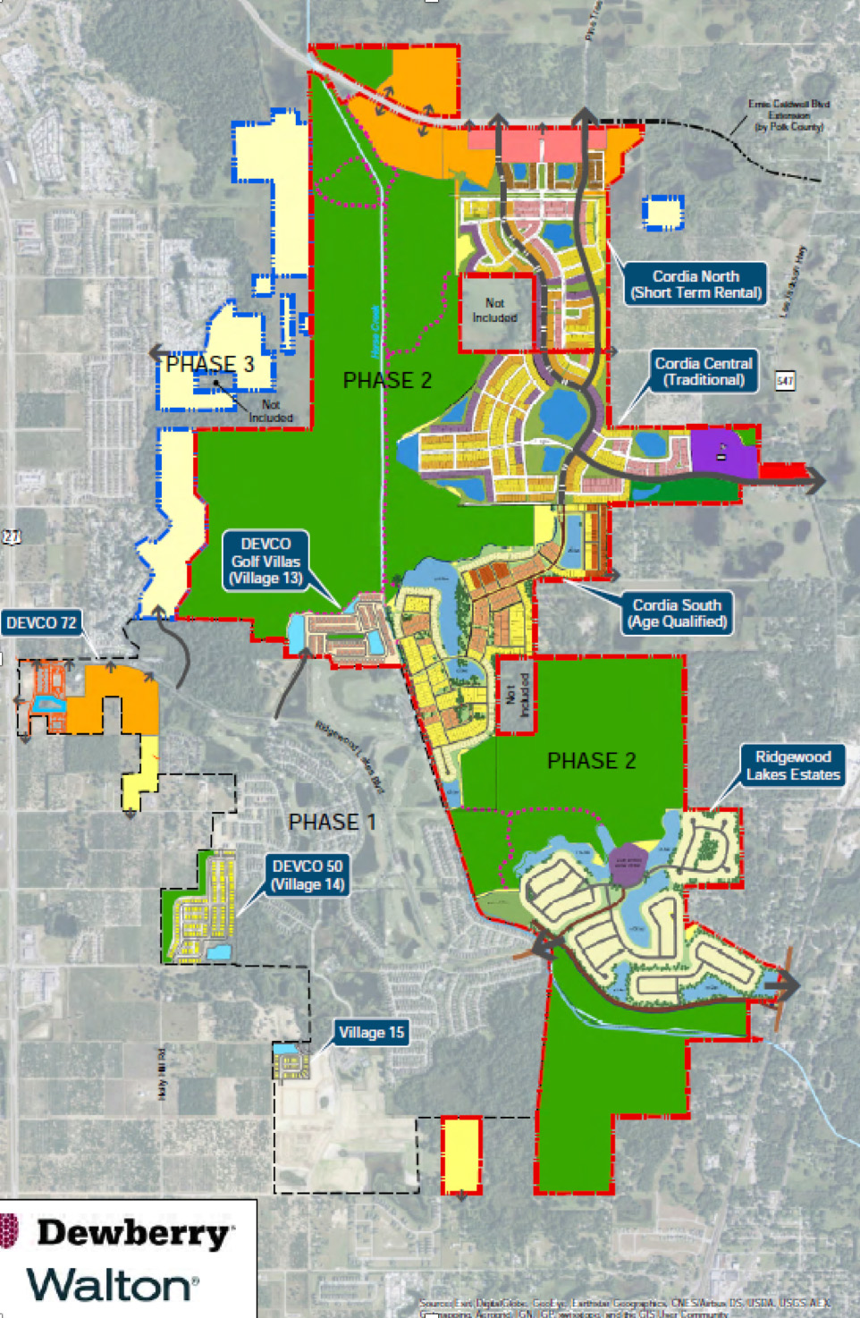 Ridgewood Lakes Master Plan Walton Global 15838106111 