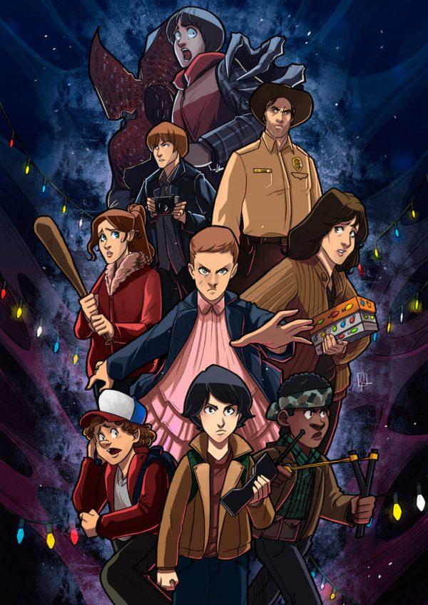 Shop affordable wall art to hang in dorms, bedrooms, offices, or anywhere blank walls . Spooky Stranger Things Fan Art & Posters