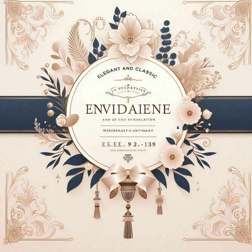 Simple and Elegant Invitation Message for Wedding