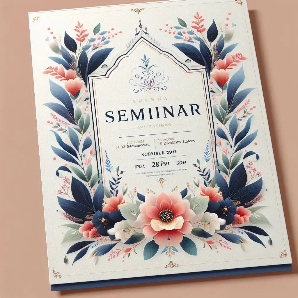 Seminar Invitation Card Messages