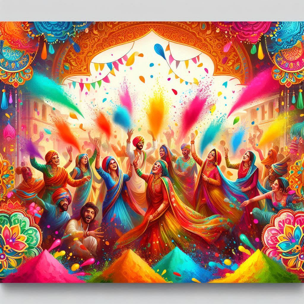 Holi Invitation for WhatsApp