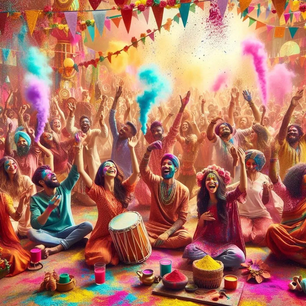 Holi Invitation Templates