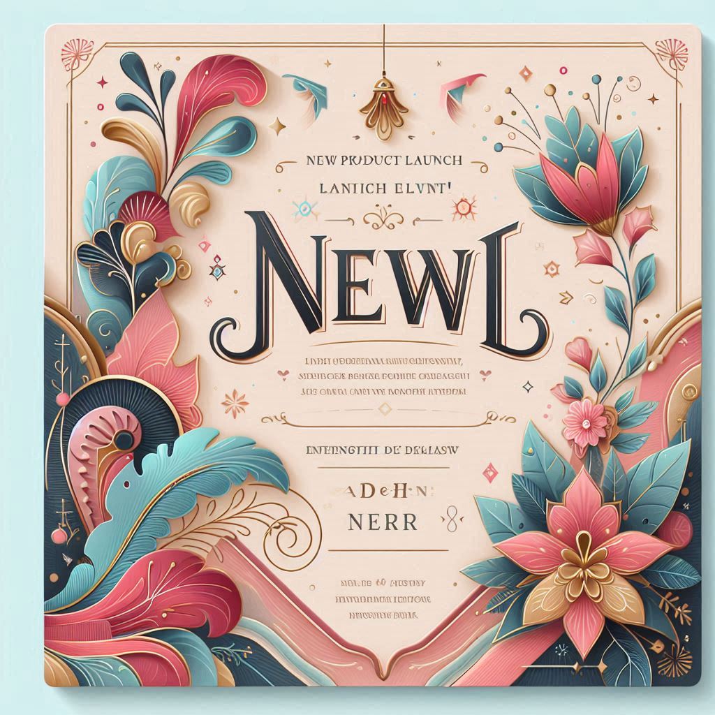 New Product Launch Poster