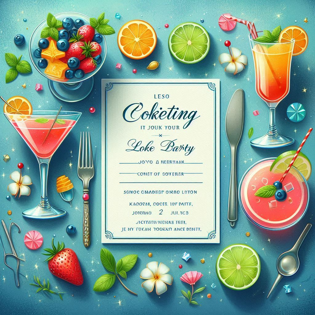 Cocktail Party Invitation Message for Friends
