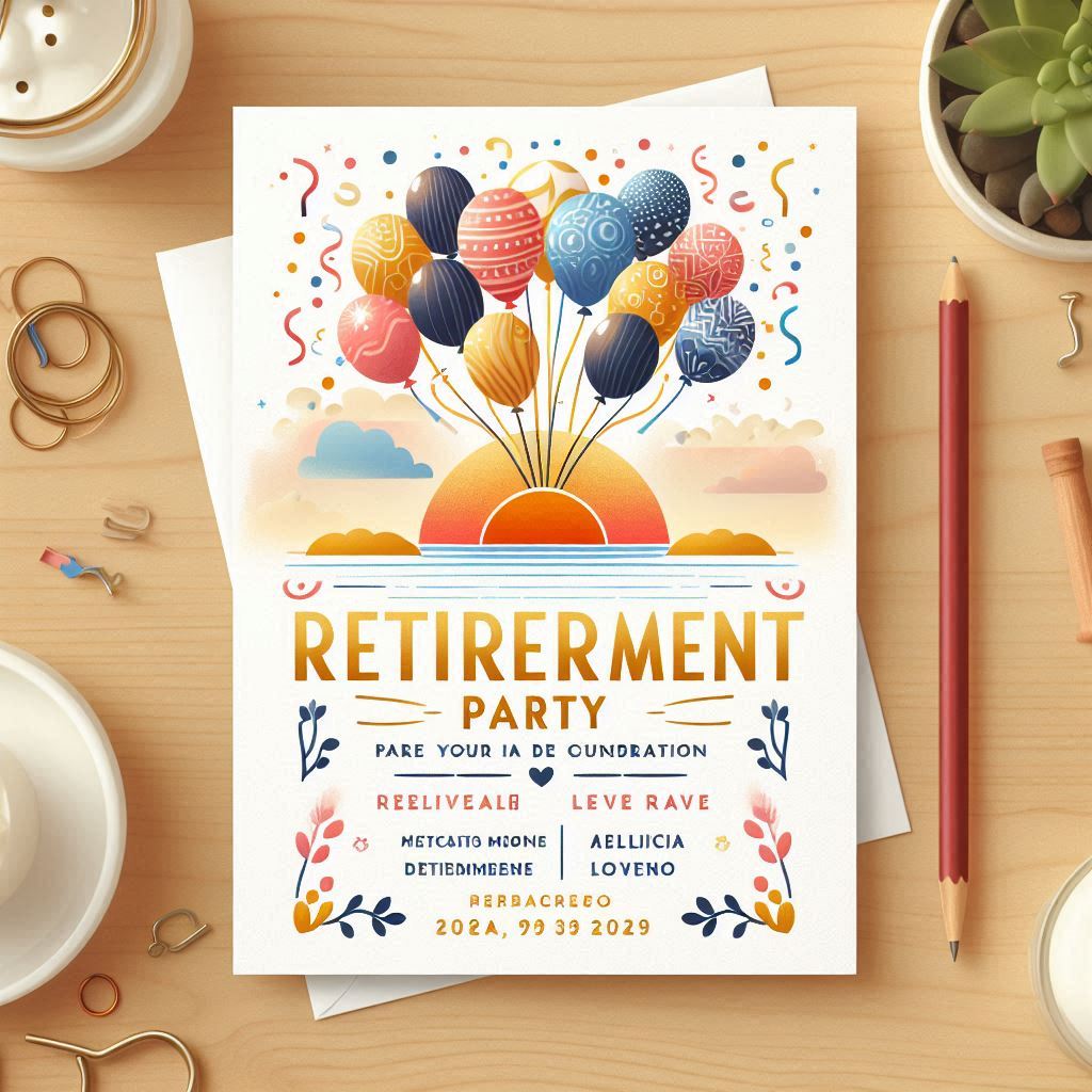 Retirement Party Invitation for WhatsApp