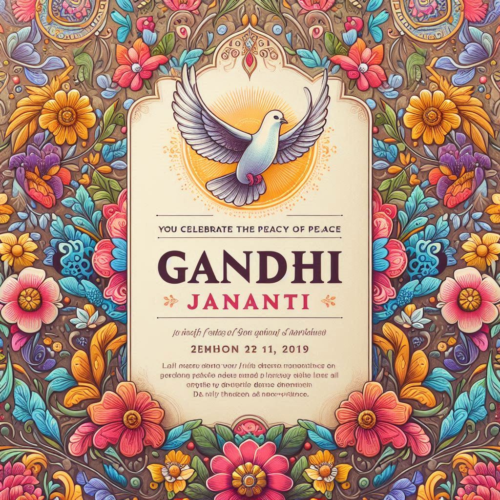 Gandhi Jayanti Invitation Messages for WhatsApp