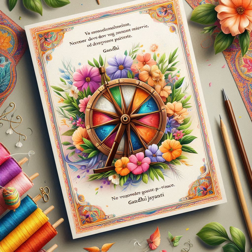 Creative Gandhi Jayanti Invitations