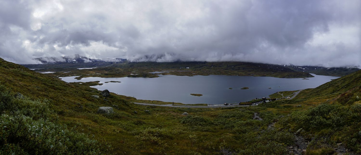 Tief hängende Wolken über Haukeliseter