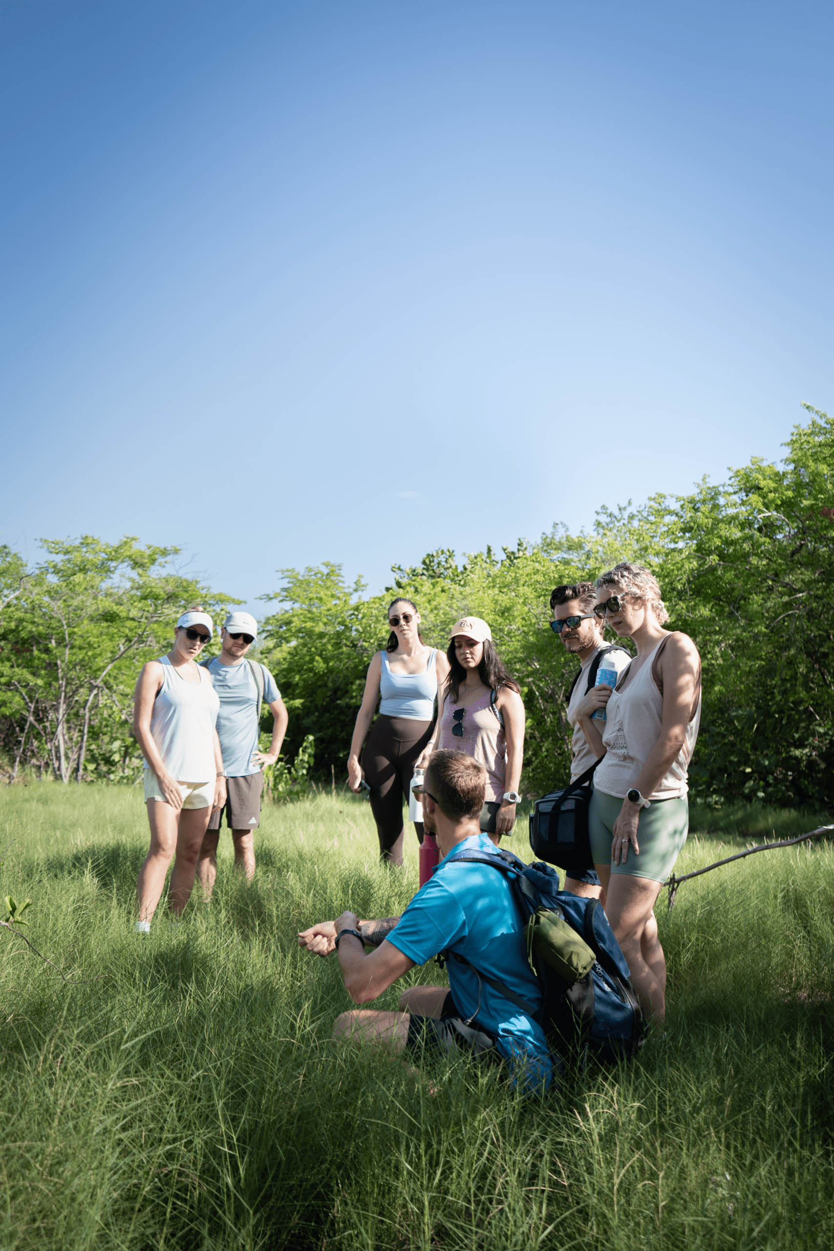 Naturalist guiding walking tour in Grand Cayman