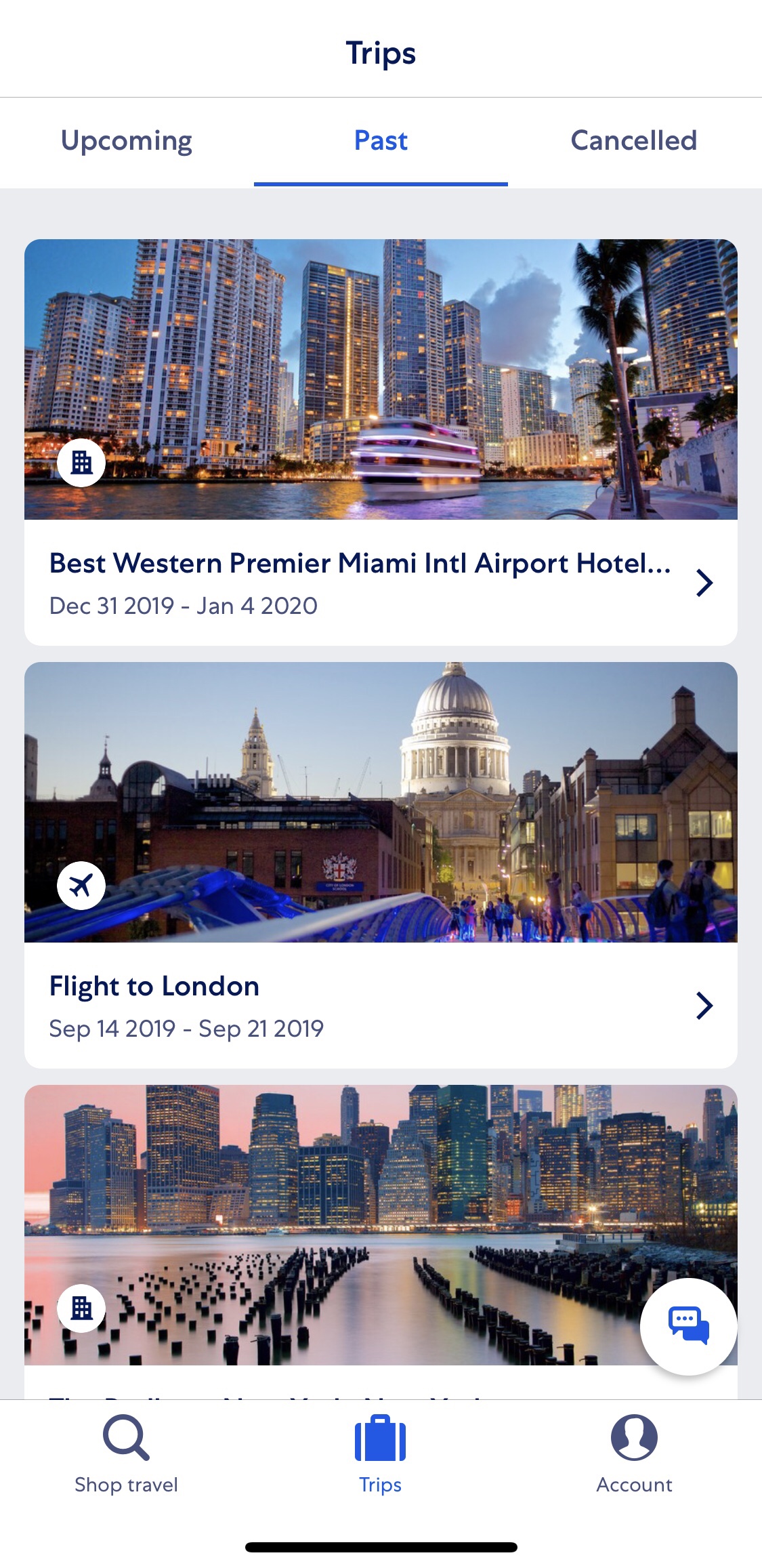 Expedia Travel App