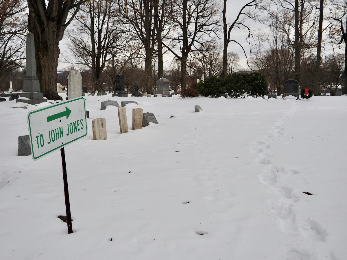 John Jones Grave Sign