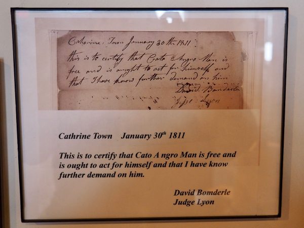 Note Freeing a Slave in New York
