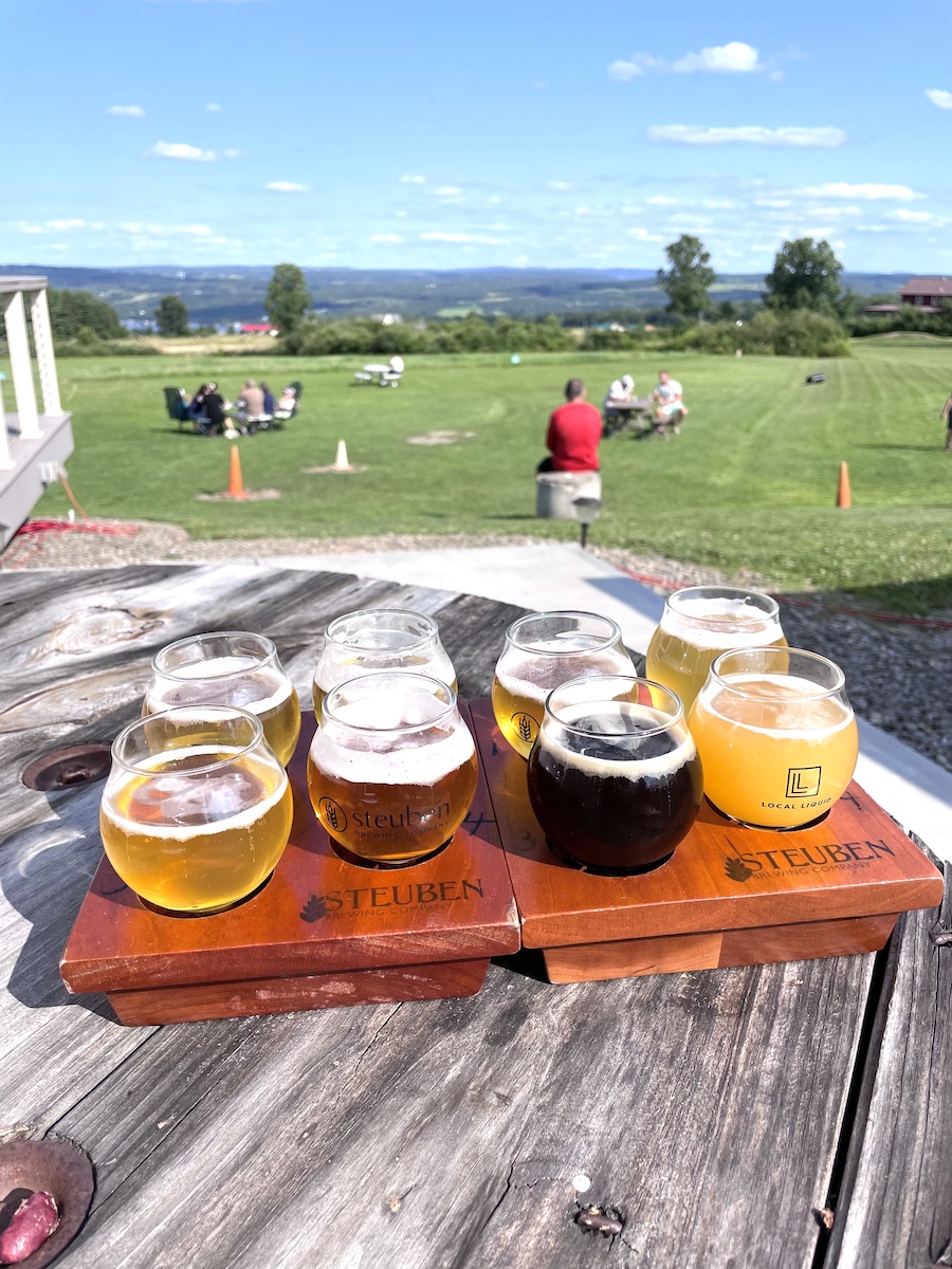 Flight at Steuben Brewing