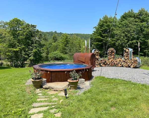 Hot Tub at Blueberry Brook Farm Resort