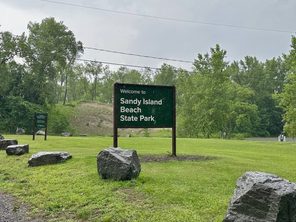 Sandy Island Beach State Park Sign