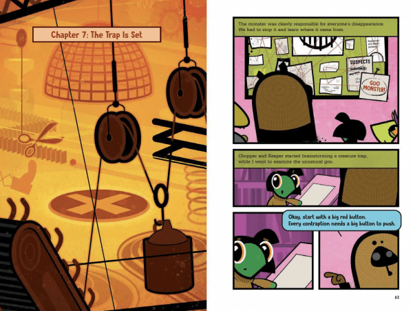 Page Layout from Finder's Creatures children's book
