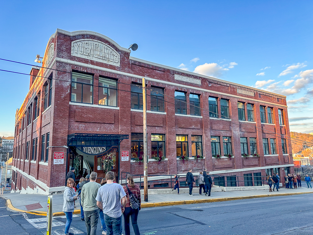Exterior view of Yuengling brewery in Pottsville