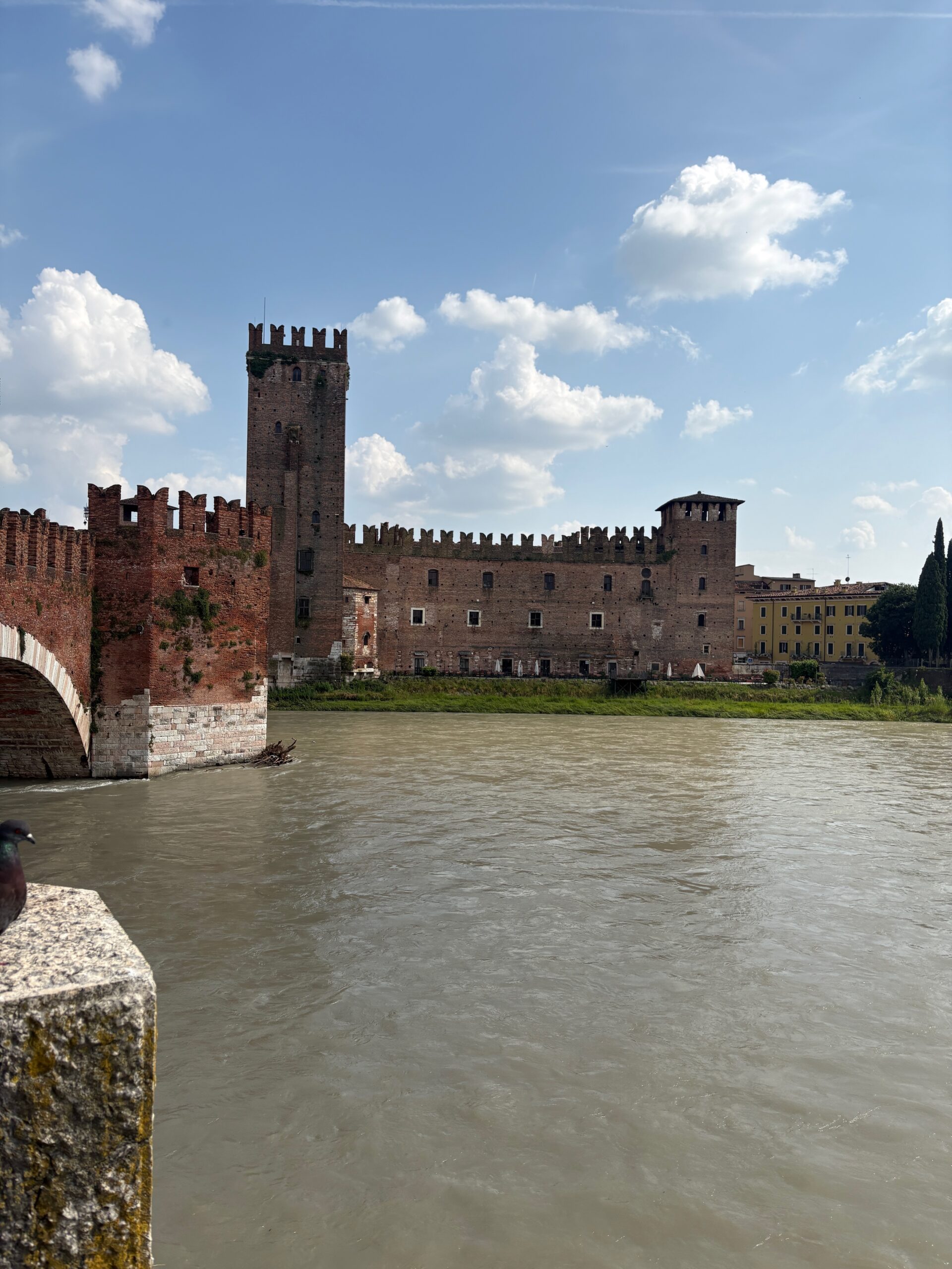 verona ponte pietra italy bridge daytime