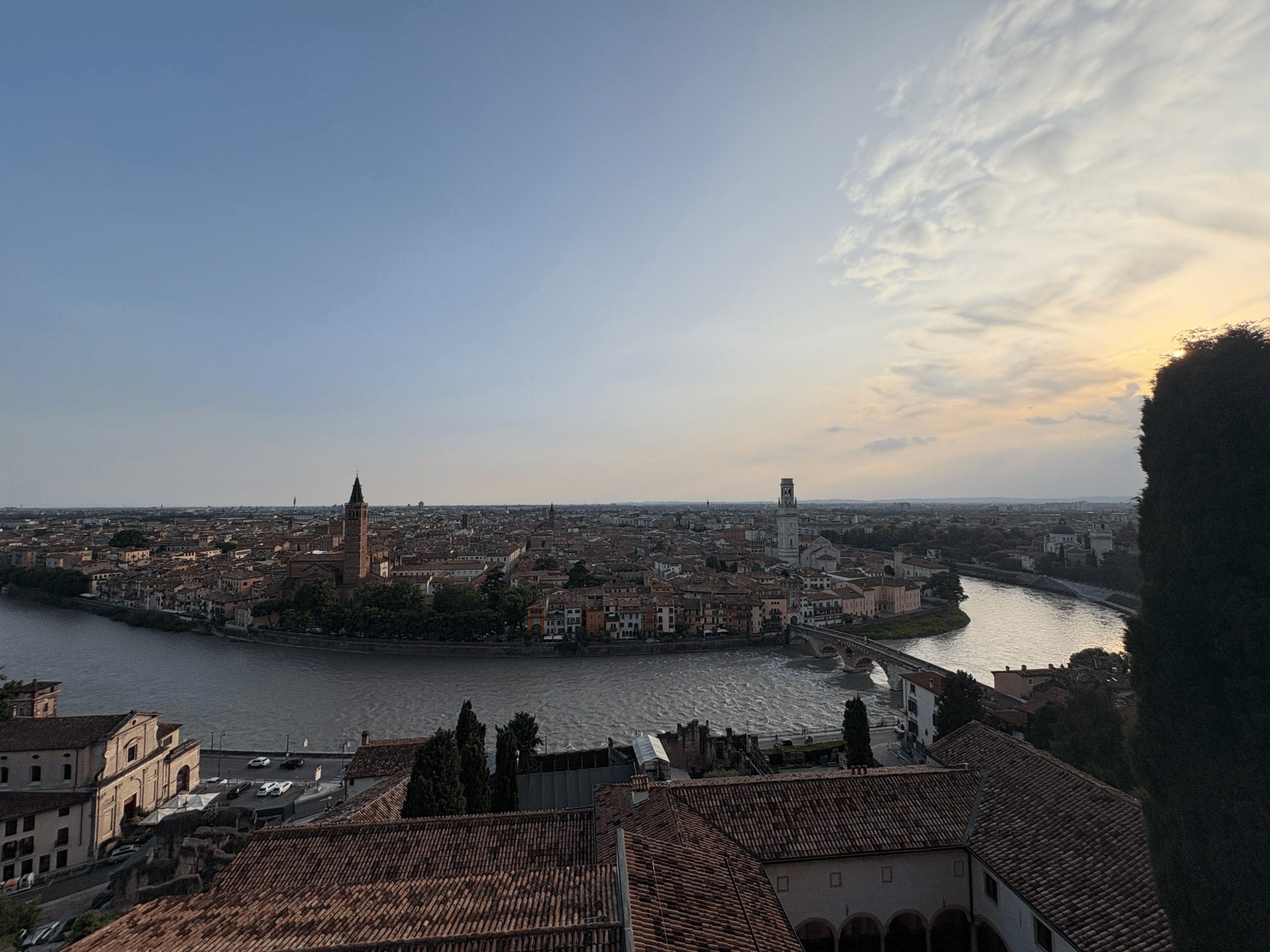 verona italy sunset view romantic 