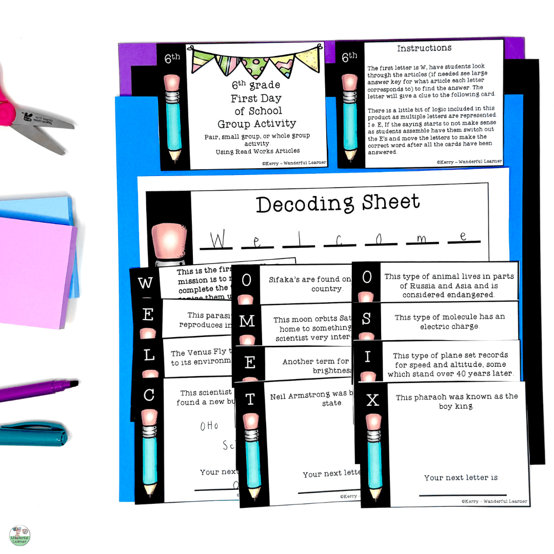 Science meets literacy in this engaging A Back-to-School Reading Activity for Grades 5–6