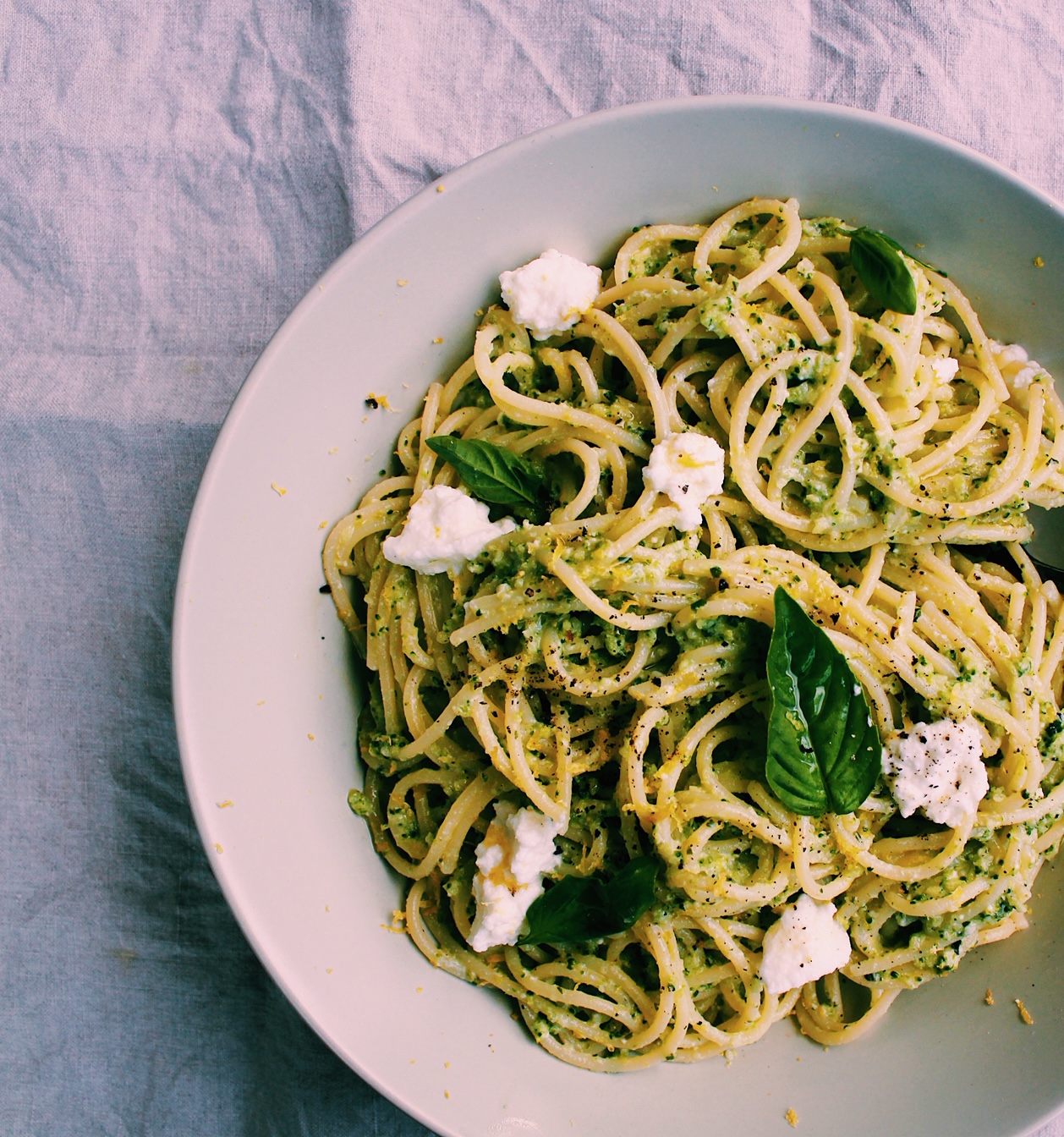 Broccoli & Ricotta Pesto Pasta
