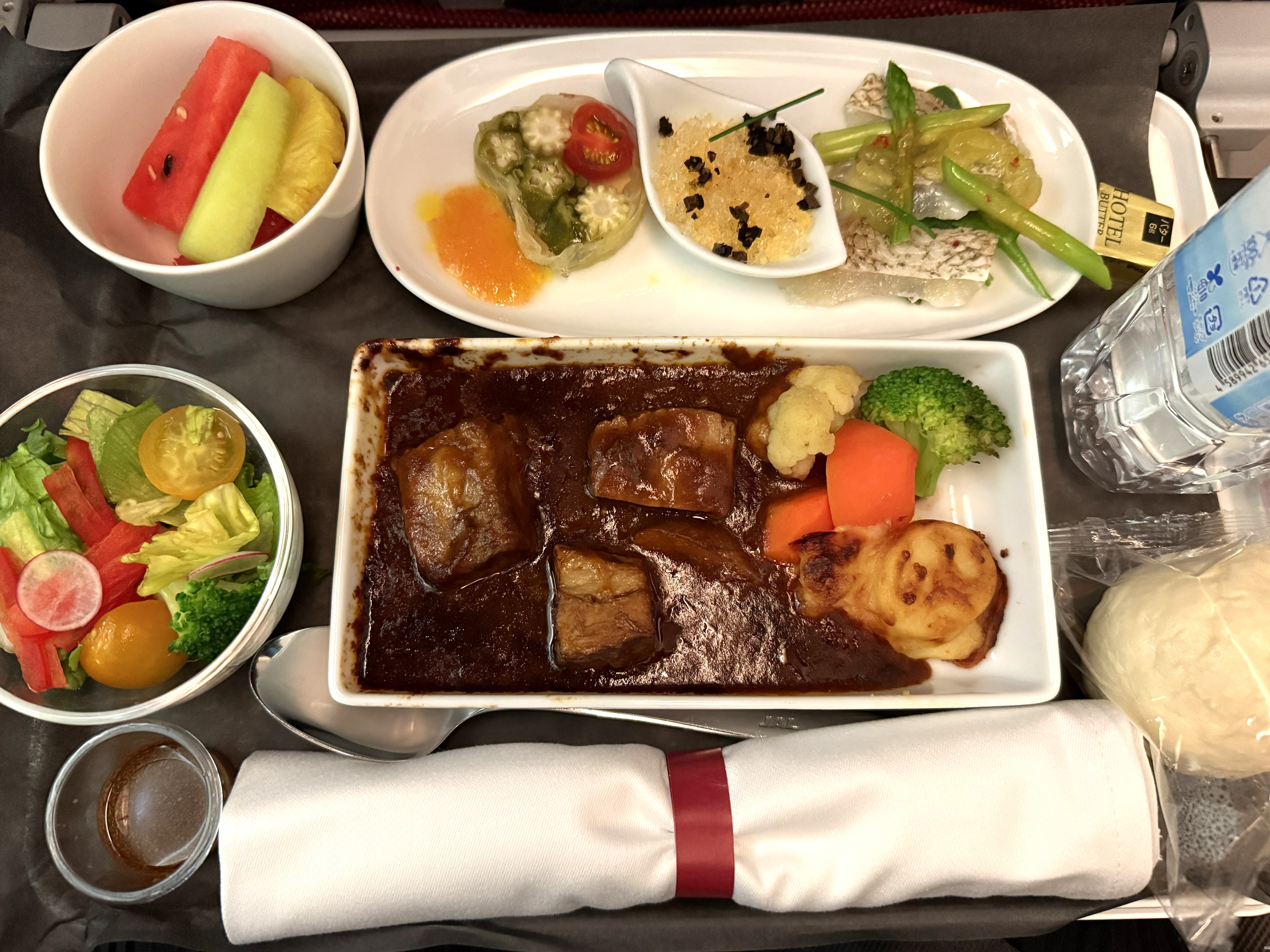 機内食】JAL 東京羽田 → シドニー 有料機内食グレードアップサービス