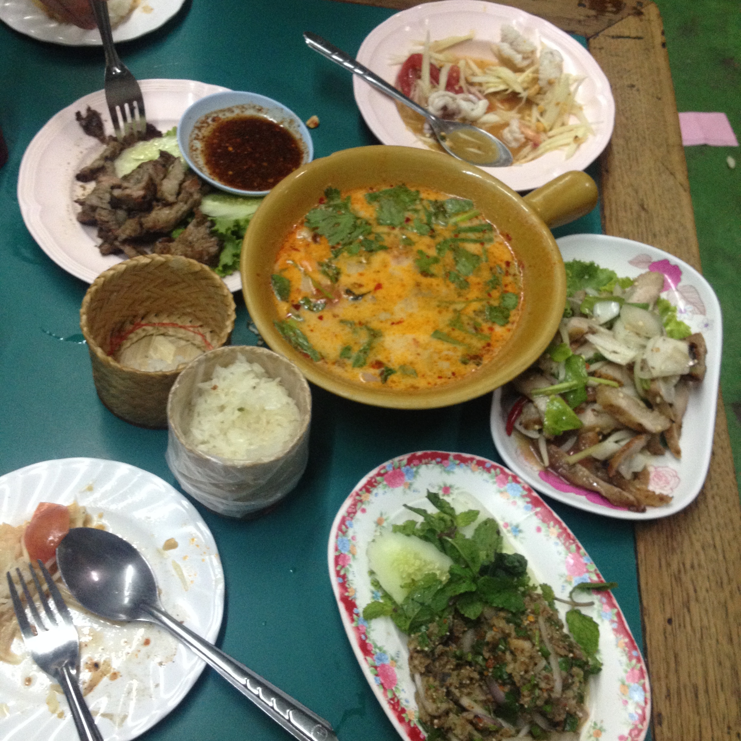 Isan meal, Bangkok