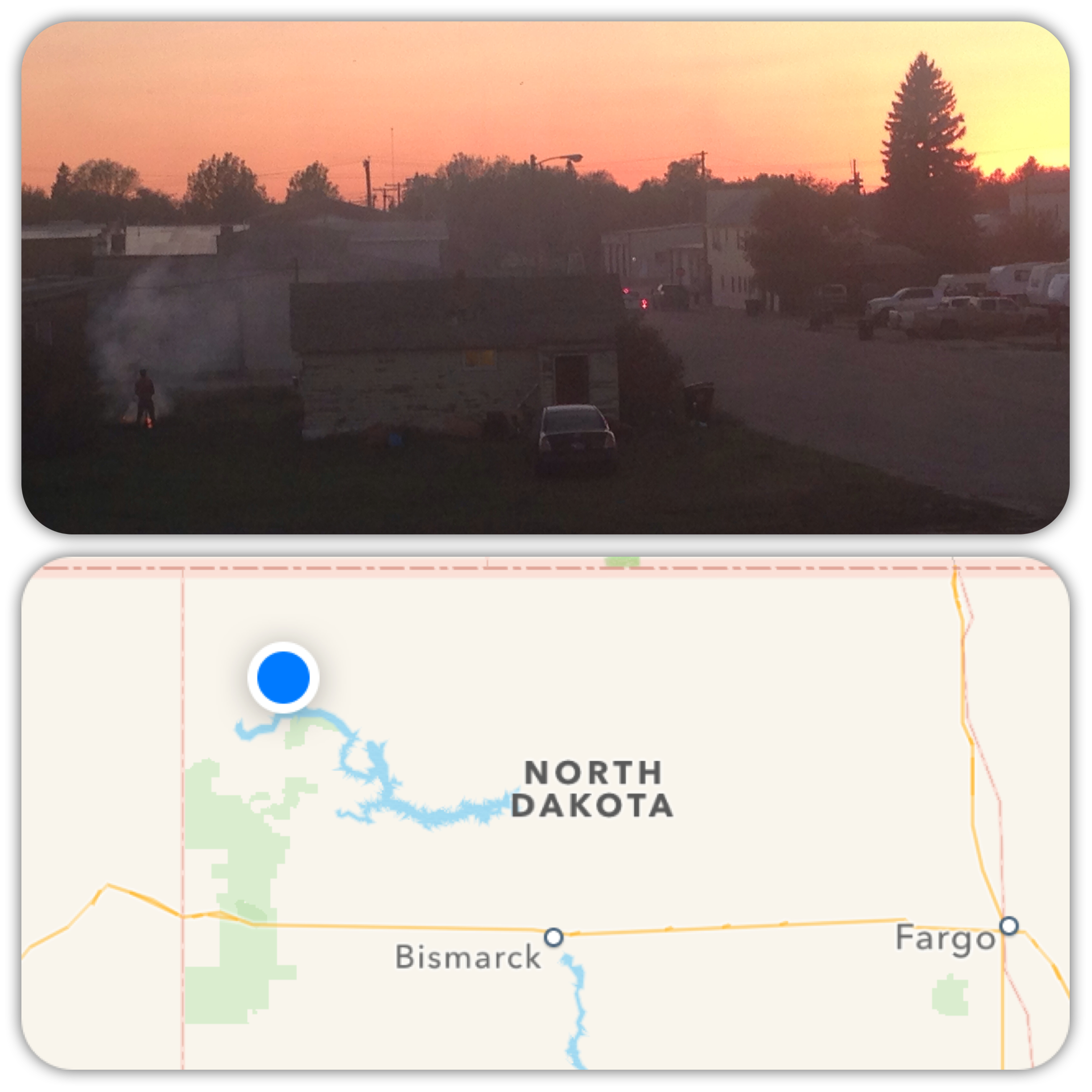 Sunset in next-to-nowhere, ND