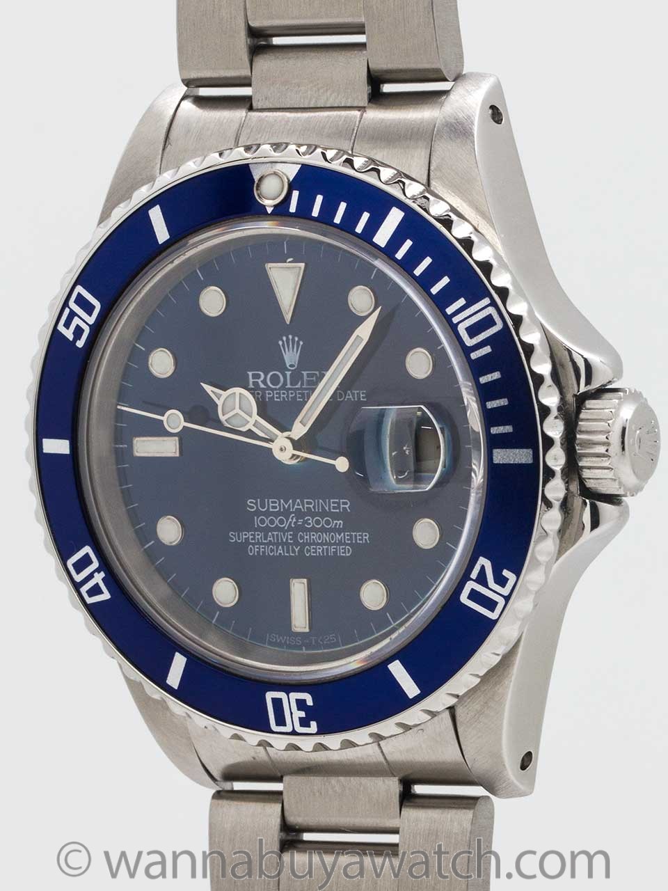 Rolex Submariner ref 16610 circa 1987 Custom 
