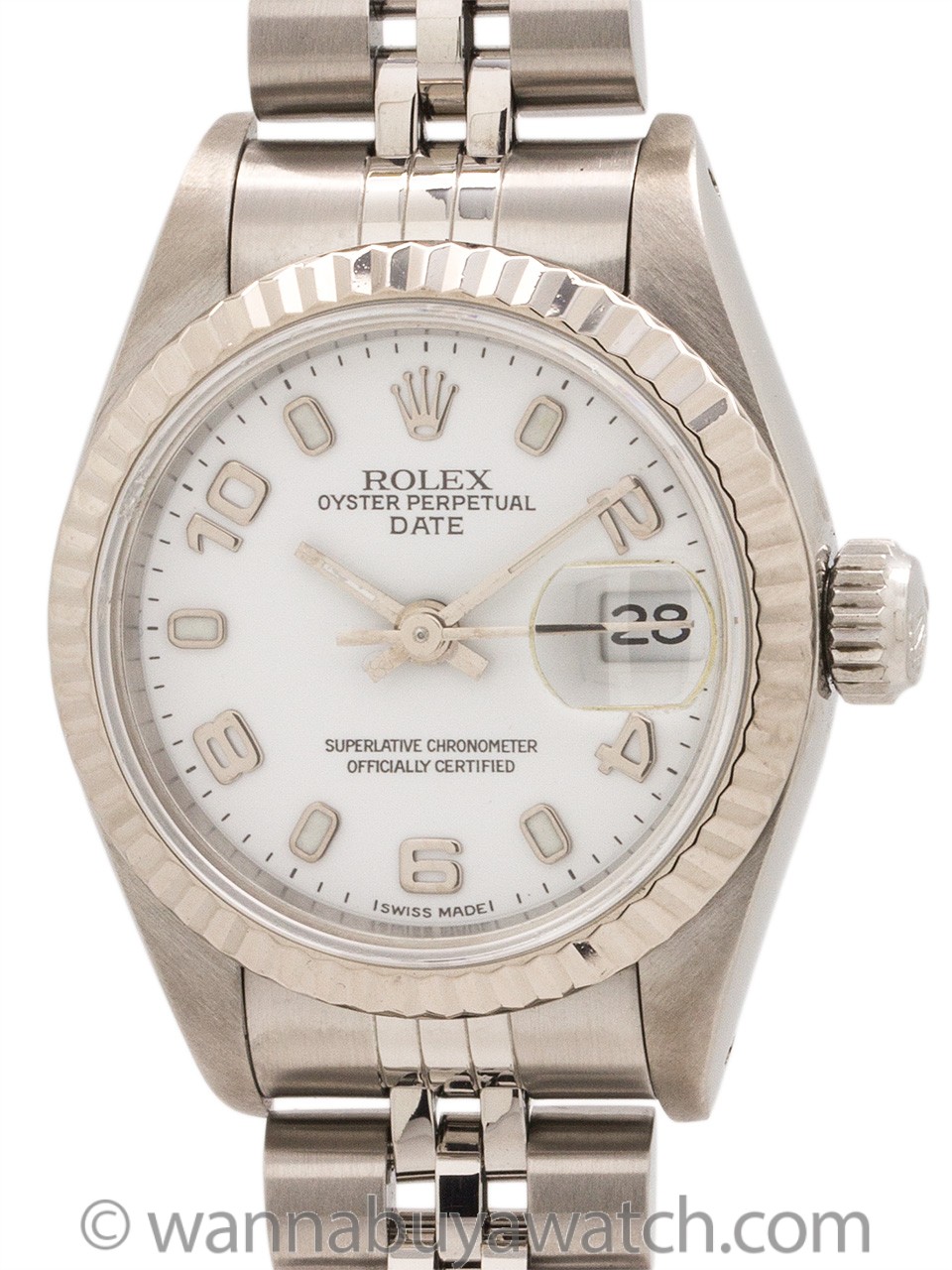 Rolex Lady's Oyster Perpetual Date circa 1993 B & P