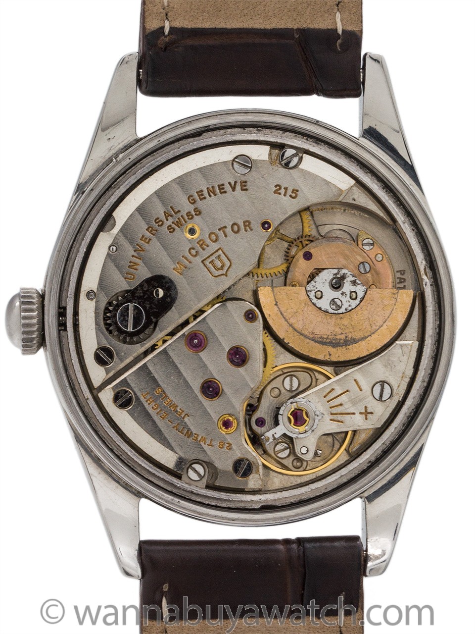 Universal Geneve Polerouter Chocolate Dial circa 1955