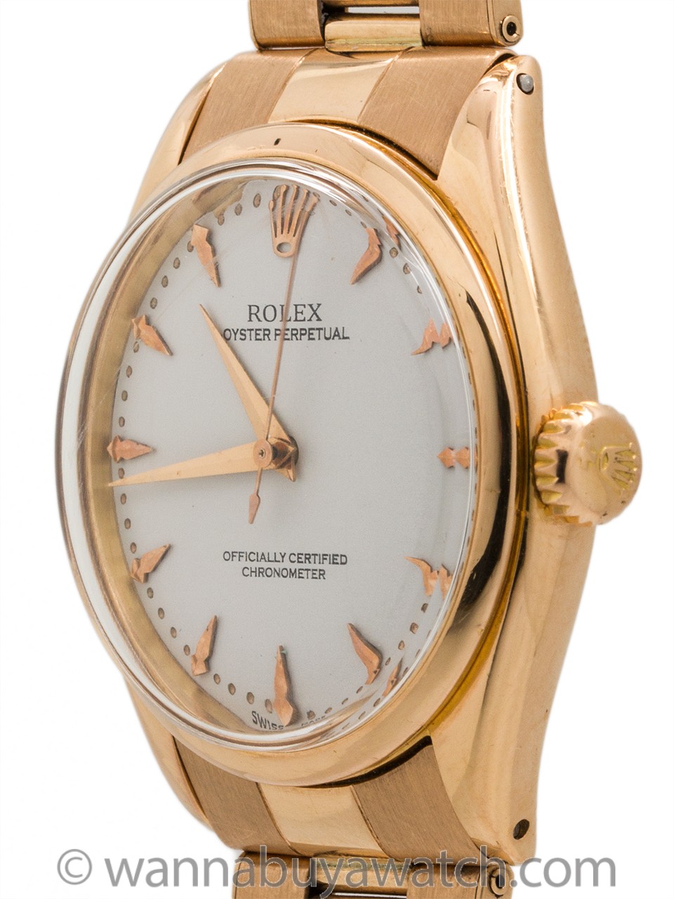 Rolex Oyster Perpetual ref 6284 18K Rose Gold circa 1950's