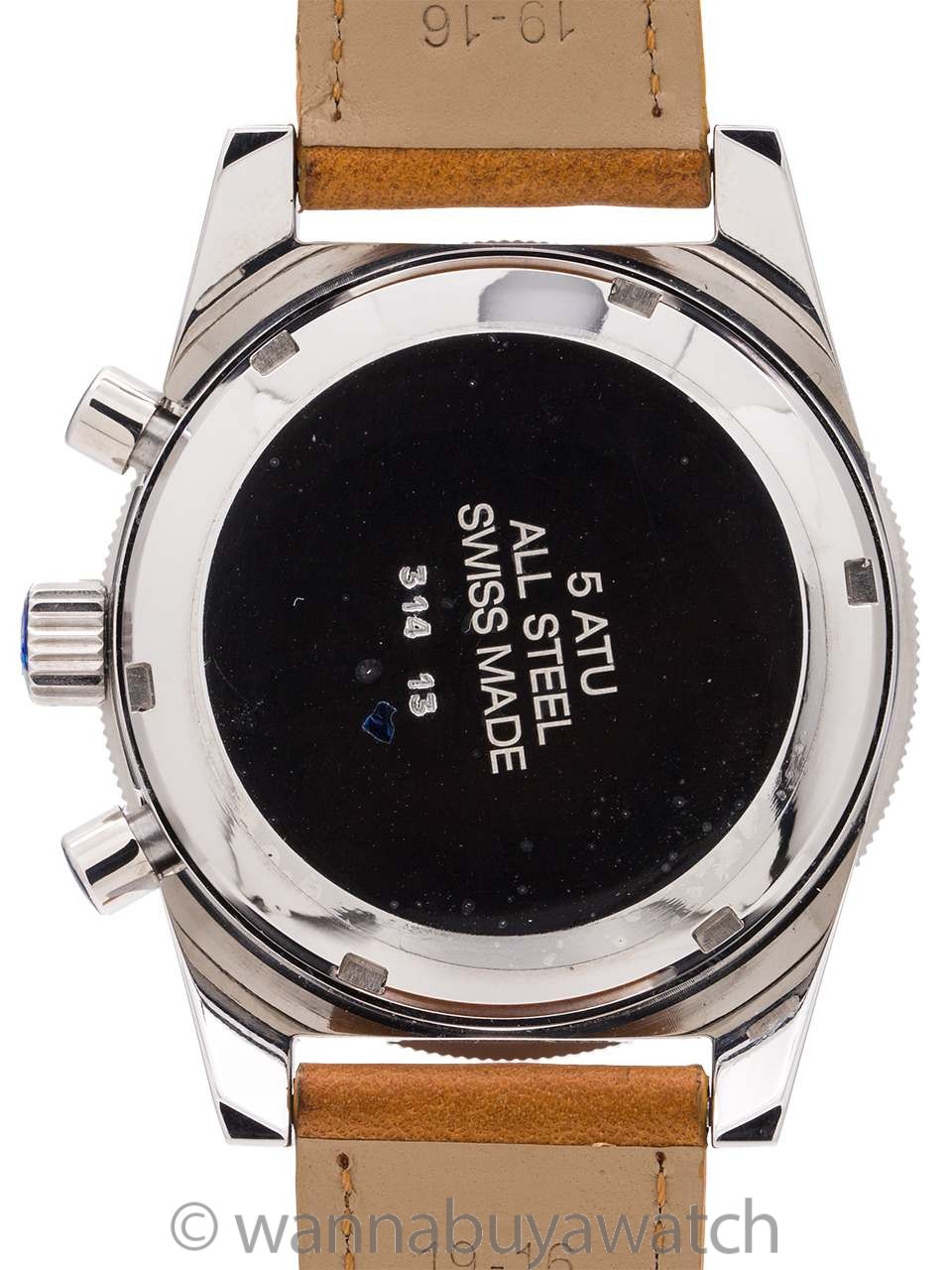 Jacques Monnat Incabloc Chronograph circa 1970's Mint!