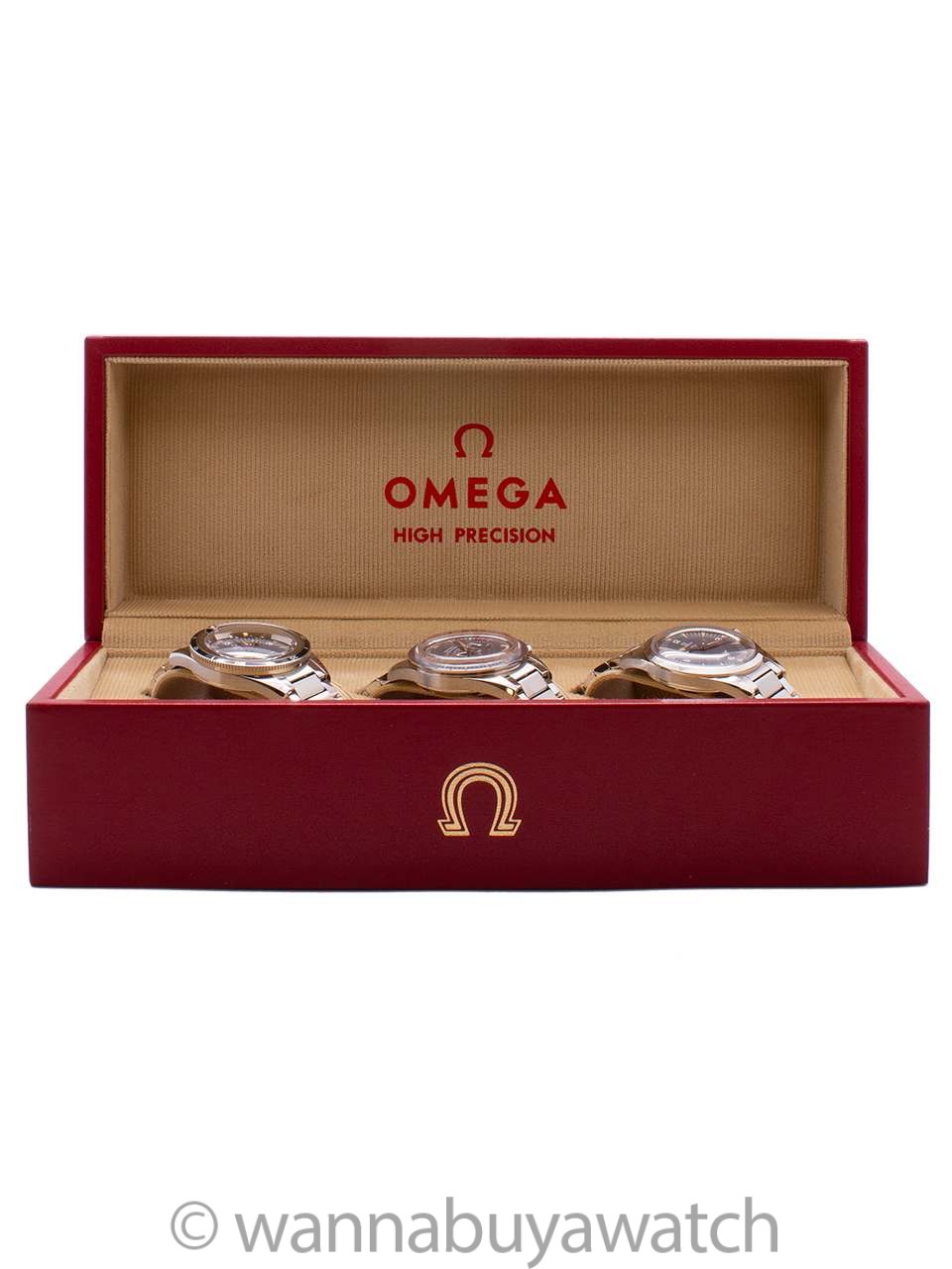 Omega 1957 Trilogy Set, Speedmaster, Seamaster, & Railmaster BRAND