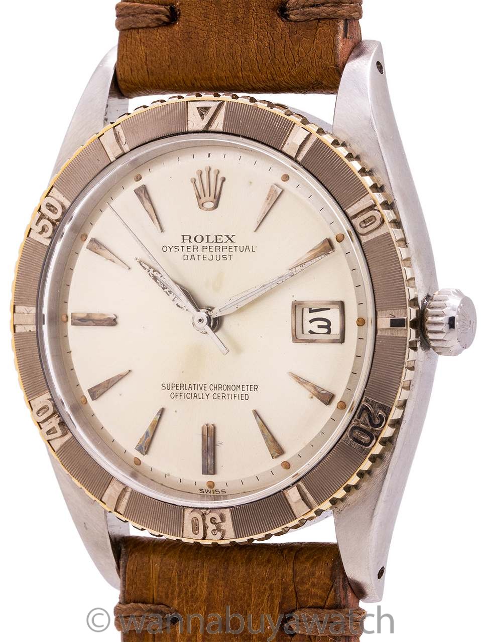 Rolex Turn-O-Graph ref 1625 SS/14K WG circa 1961