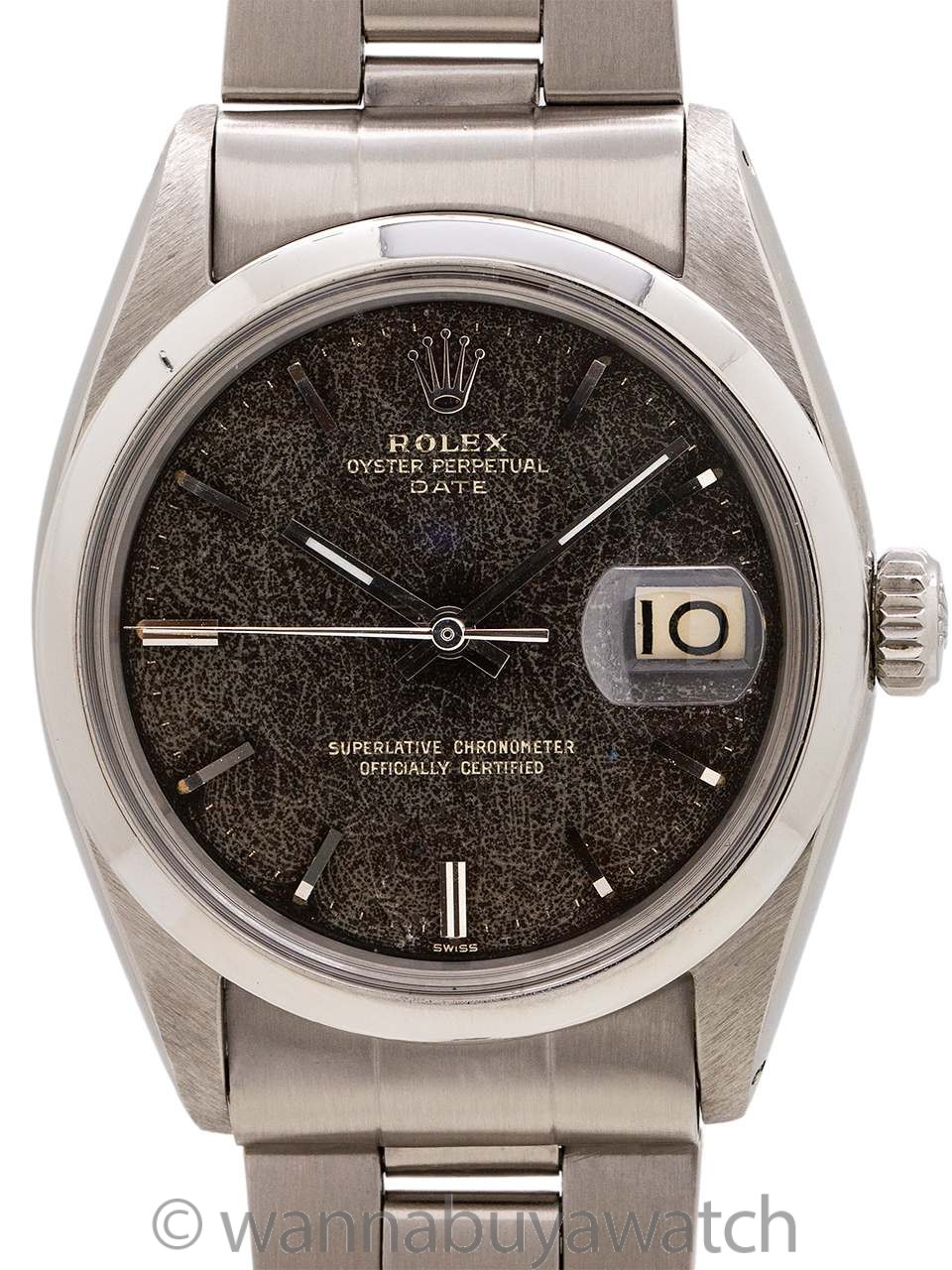 Rolex Oyster Perpetual Date ref 1500 Gilt Dial circa 1970