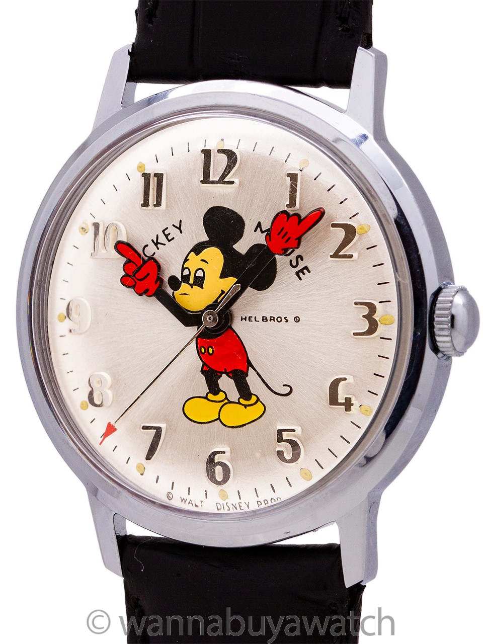 Helbros 17 Jewel Mickey Mouse circa 1970's