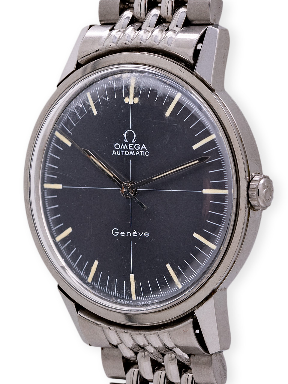Omega Automatic Geneve ref# 165.002 Slate Grey Technical Dial