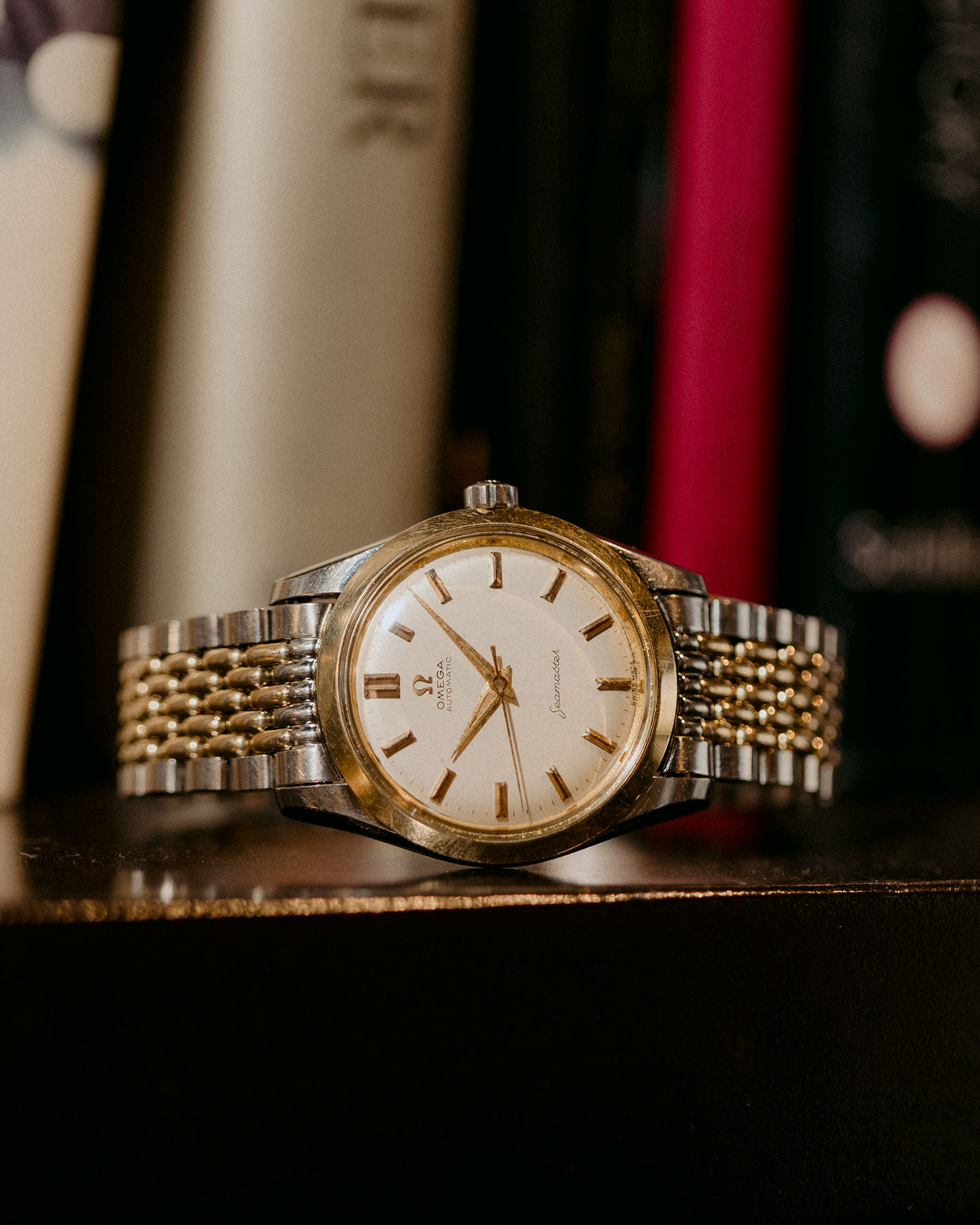 Omega Seamaster ref 2976-2 SS/14K YG circa 1958